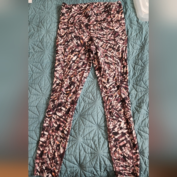 Lululemon Fast and Free Tight II 25" *Non-Reflective Nulux Kaleidoscopic Pink - Picture 7 of 10